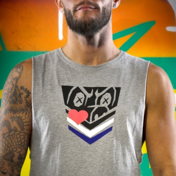 Pigster Pride Tank - Heather Grey